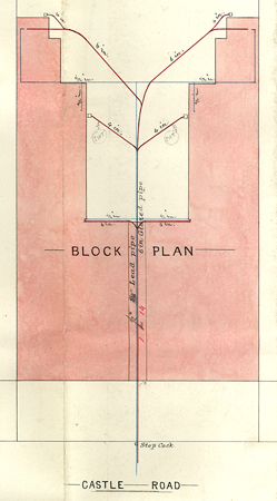 Plan of House in Castle Road Bedford